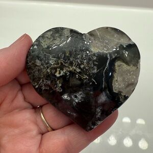 Volcano Agate Heart
